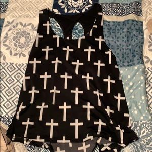 Black cross tank